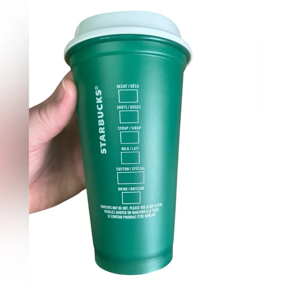 Starbucks 16oz Green Reusable Coffee Cup - Picture 4 of 5